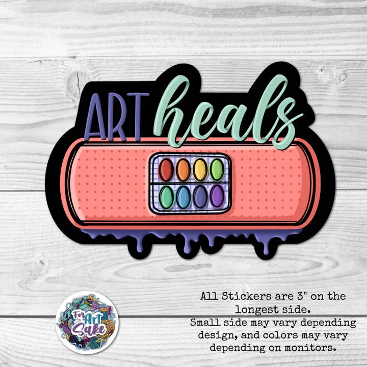 Art Heals Aufkleber für den Großhandel von For Art Sake Stickers