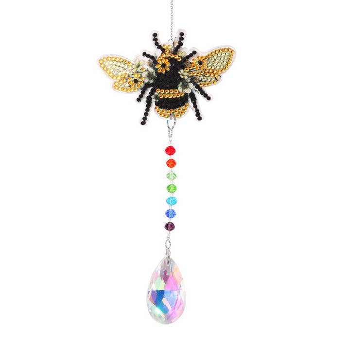 Bee DIY Diamond Painting Suncatcher for wholesale by Diamond Brands