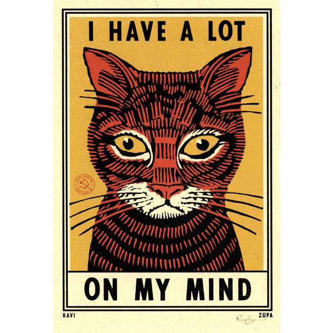 Ravi Zupa Arts - Wholesale Poster - A Lot On My Mind RZA