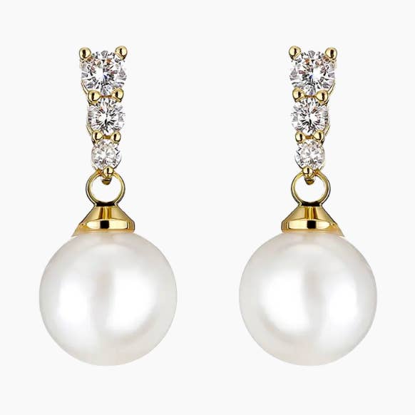 Nicole Drop Perle Øreringe for engroshandel hos Misha Hawaii Jewelry