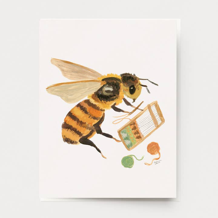 Tejiendo Abeja 10 cartas individuales para venta al por mayor de Ingrid Press