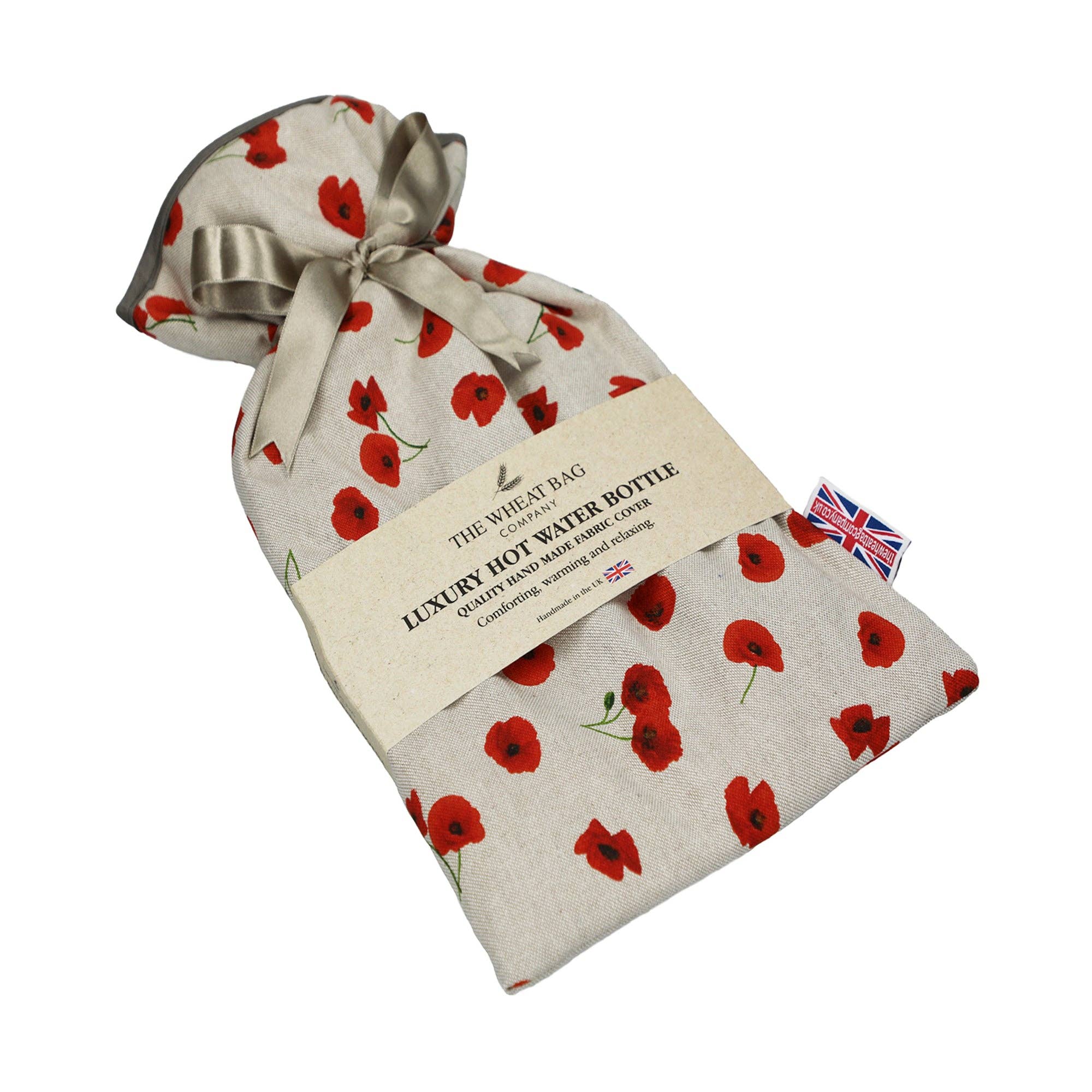 The Wheat Bag Company – wholesale Hot/cold compress – 2 Litre Hot Water Bottle - Poppy1