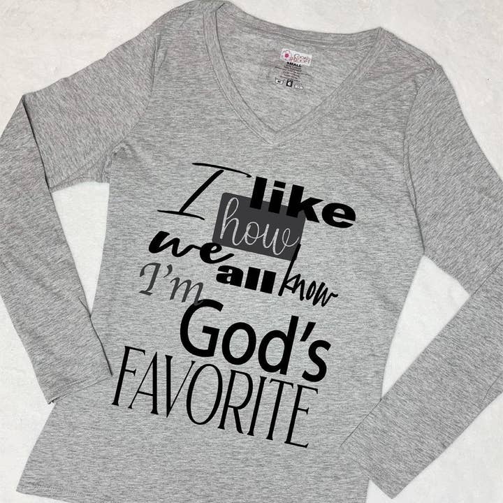 God's Favorite Long-sleeve T-Shirt for wholesale by Cooki Bloom