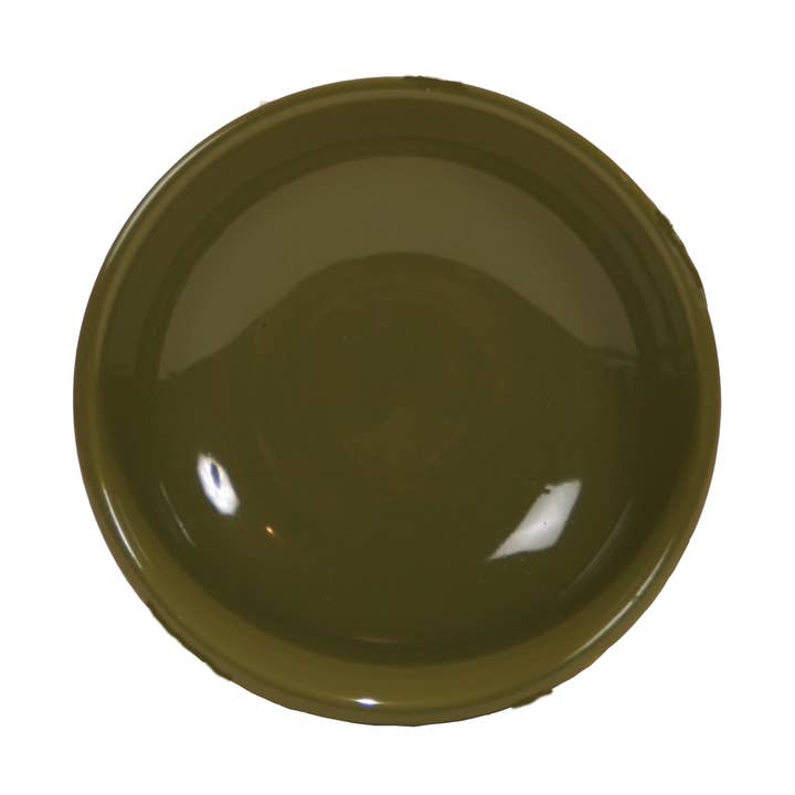 Grand bol rond vert olive pour la vente par Out of the Woods of Oregon