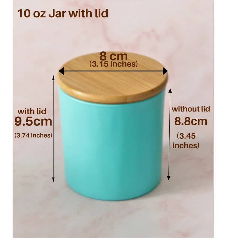 MATIREKA - Wholesale Candle Holder - 10 OZ Jars ( 12 pcs )3