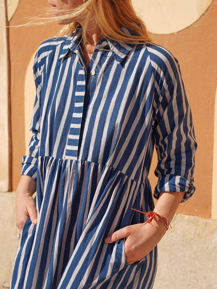 Sanjanaandme - Wholesale Dress - Women's - Arya Blue Dress3