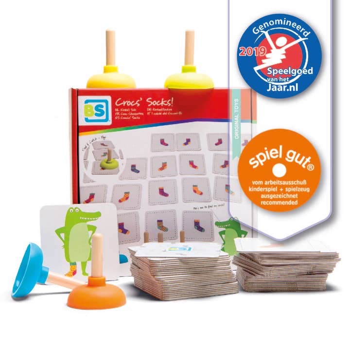 BS Toys – Brinquedo clássico - Crianças por atacado – Meias Crocs - Prémio spielgut 2022