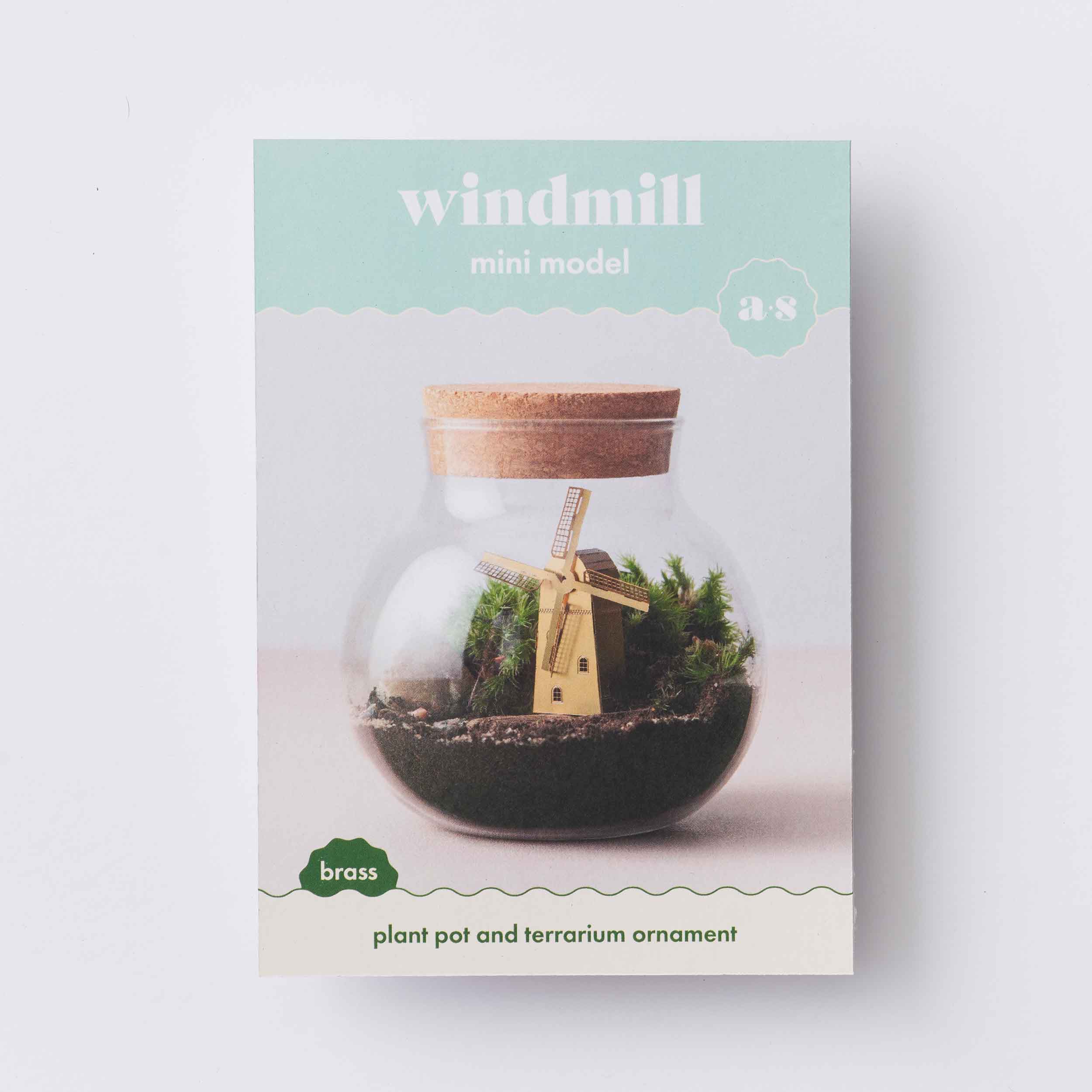 Another Studio UK – wholesale DIY craft kit – Windmill Brass Mini Model For Terrarium & Diy Crafting2