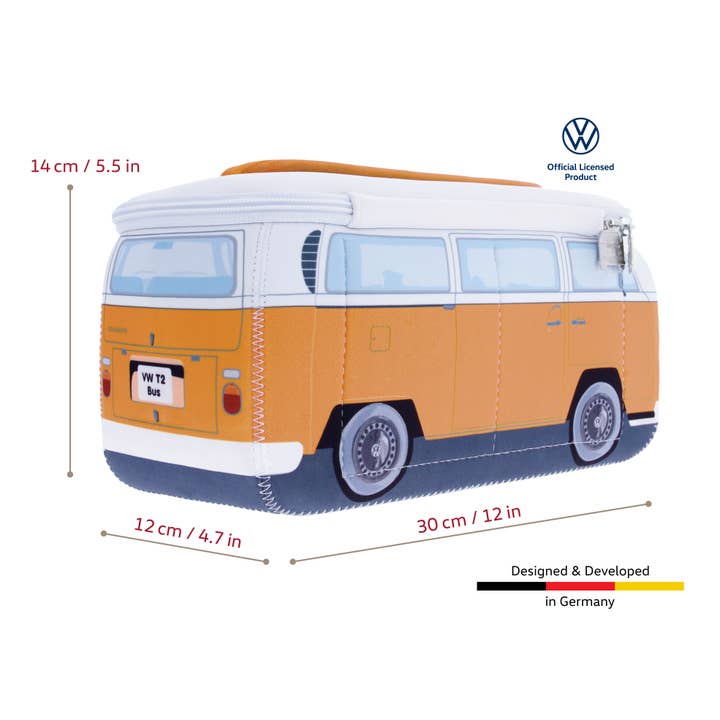 VW Collection by BRISA - Wholesale Toilettas - Uniseks - VW T2 Bus Travel Office toilettas voor buiten — OR (L)