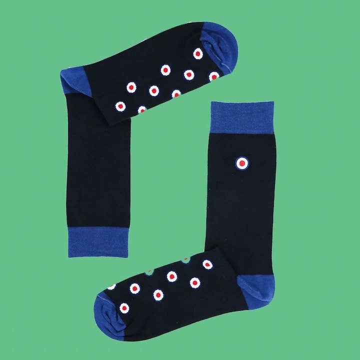 Calze in cotone pettinato Roundel con licenza RAF UK 12,5-3,5 per la vendita all'ingrosso da parte di CityOfClouds