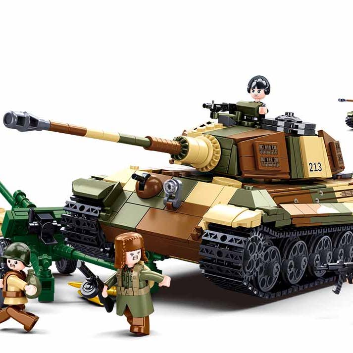 King Tiger Heavy Battle Tank WW2 - 930 Piece - M38-B0980 for wholesale by Sluban North America