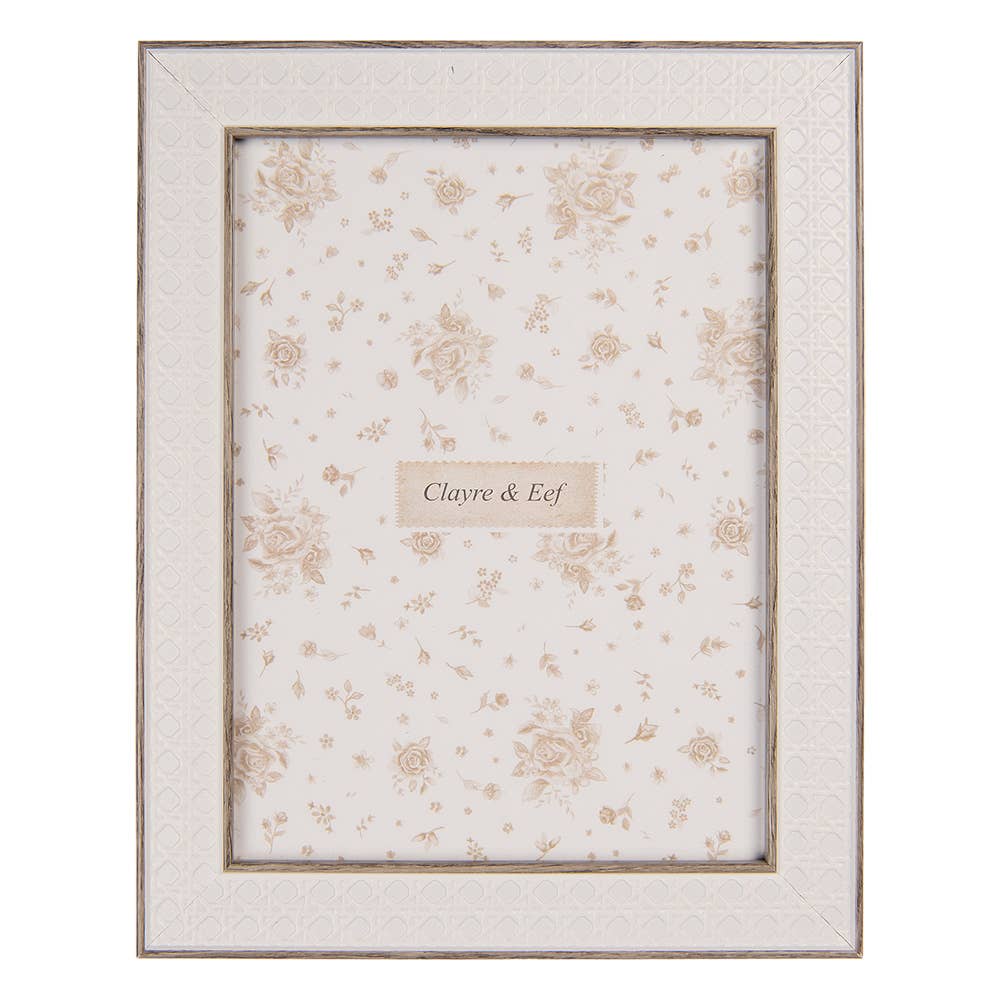 Clayre & Eef - Wholesale Picture Frame - 2F1265S Photo Frame 10x15 cm White Wood product0