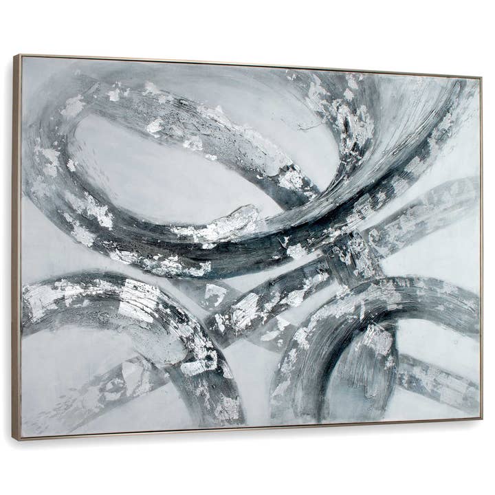 Cirkulere håndmalet lærred for engroshandel hos Vertuu Design Inc.