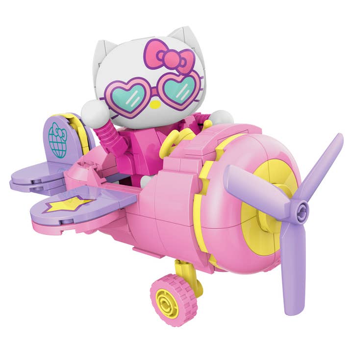 Hello Kitty Airplane Adventure Brick Building Set for wholesale by Brickcraft
