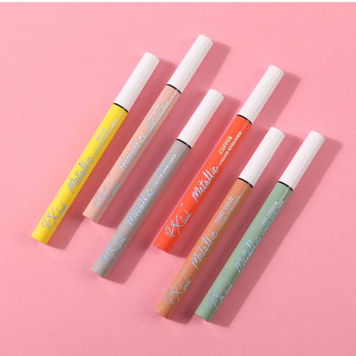 Metallisk - 6 fortryllende nuancer letvægts flydende eyeliner for engroshandel hos Efon International Corp.