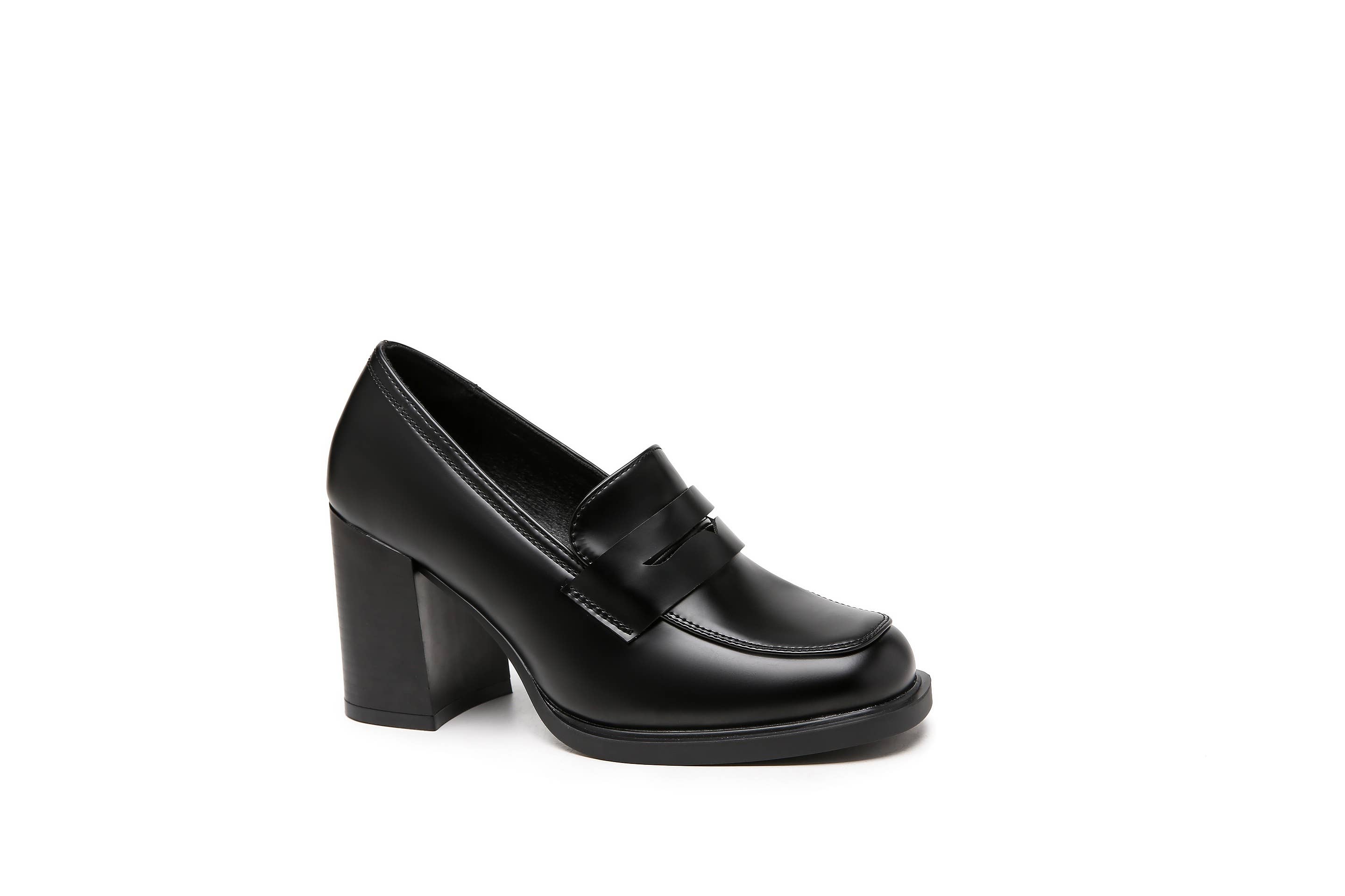 C&#x27;M PARIS - Wholesale Low Heels - Women&#x27;s - Square Block Heel Loafer 91460