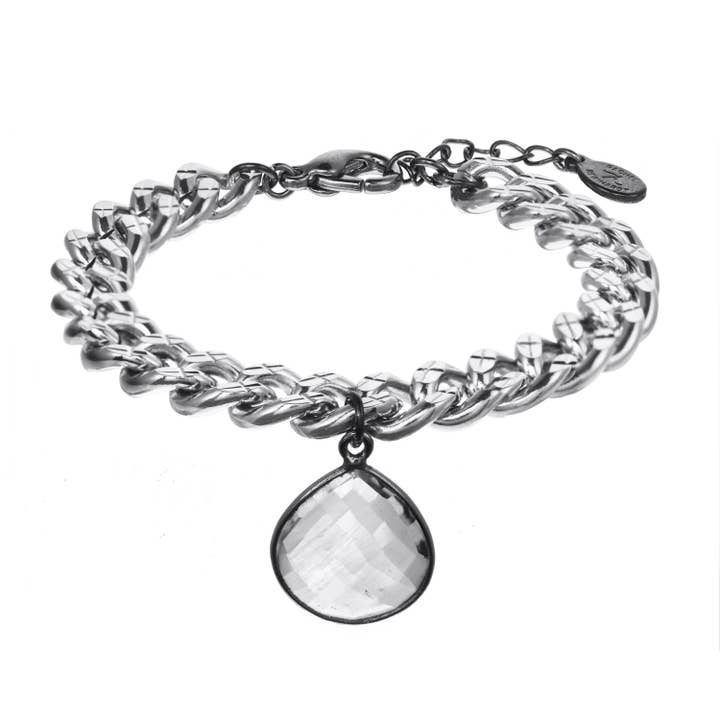 Silver Teardrop Bracelet for wholesale by Rachel Reinhardt