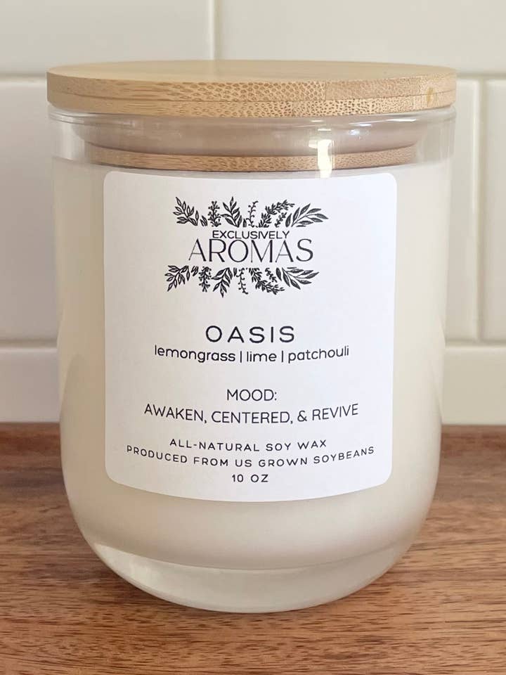 OASIS: Soy Candle, 10oz for wholesale by AROMAS