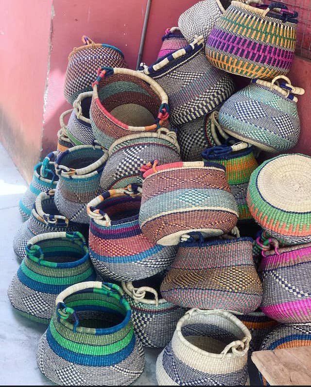 Tanga Baskets - Wholesale Basket - Handwoven Colorful Pot Bolga Baskets - Easter, Summer gift2
