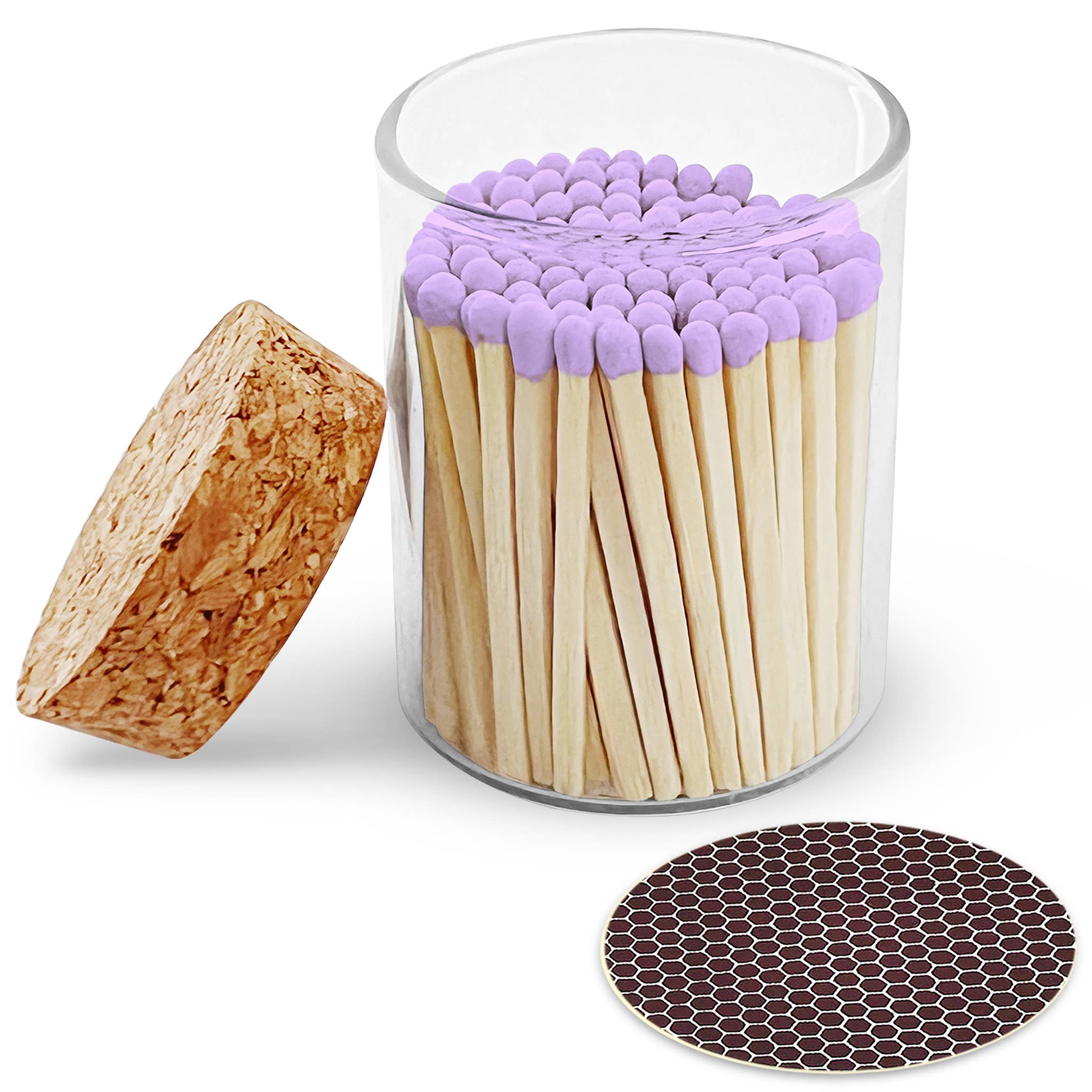 Thankful Greetings – wholesale Matches – 2" Matches in Cork Top Jar - Colors of Your Choice17
