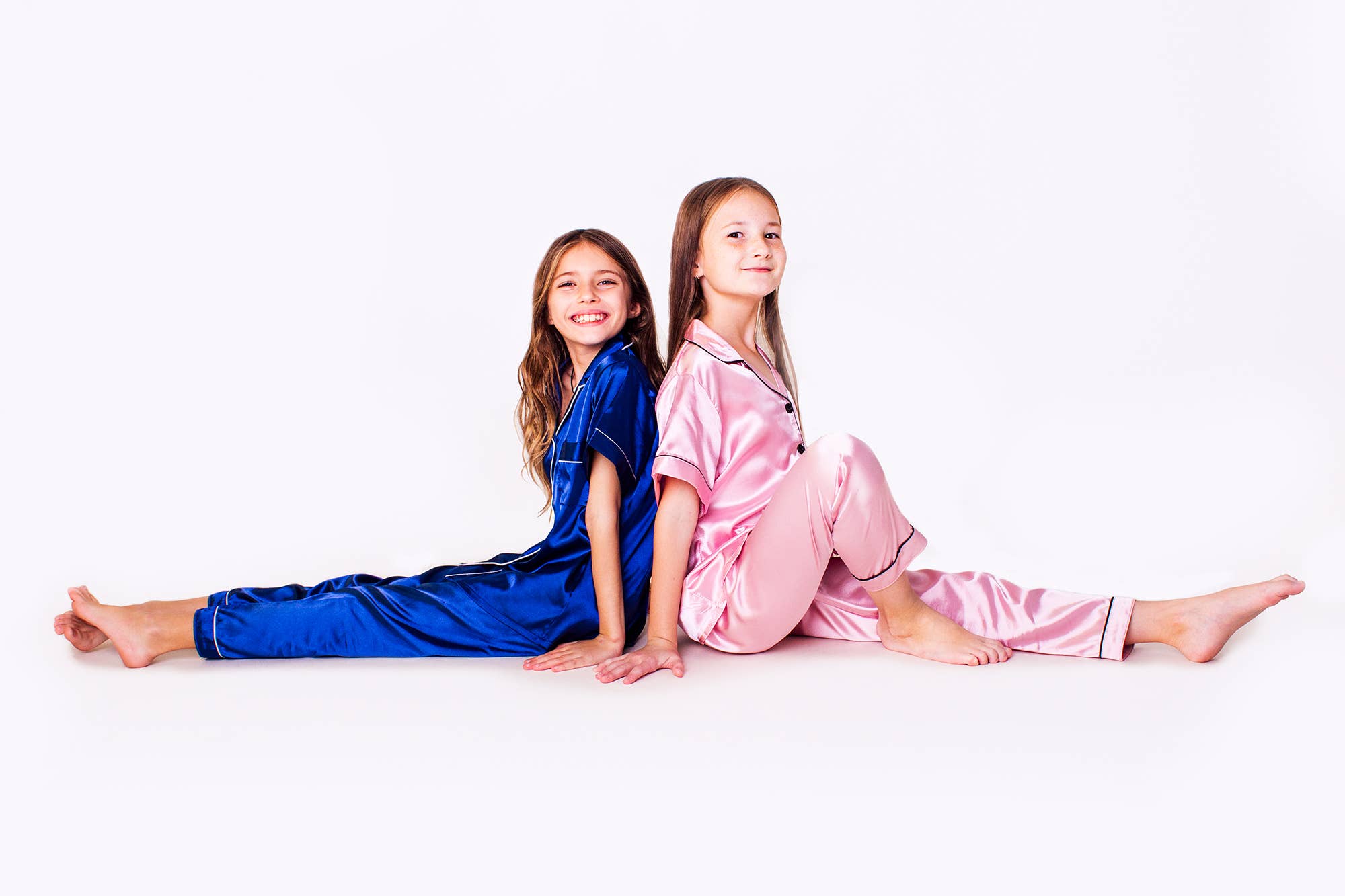 Sisters G Kids - Wholesale Sleepwear Set - Kids - Kids Satin Pajamas Short Sleeves + Pants 5