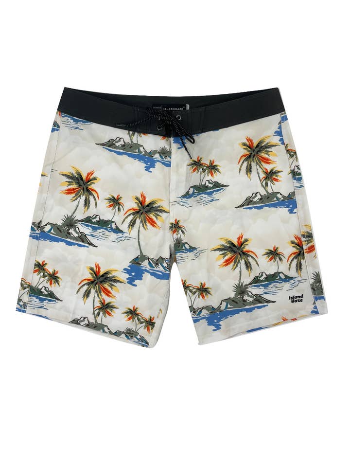 Short de bain homme 10" pouces extensible - MILNE pour la vente par Islandhaze