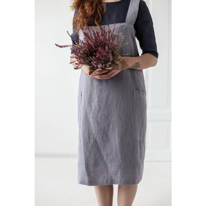 Epic Linen – wholesale Apron – Linen Japanese Style Apron in Various Colors7