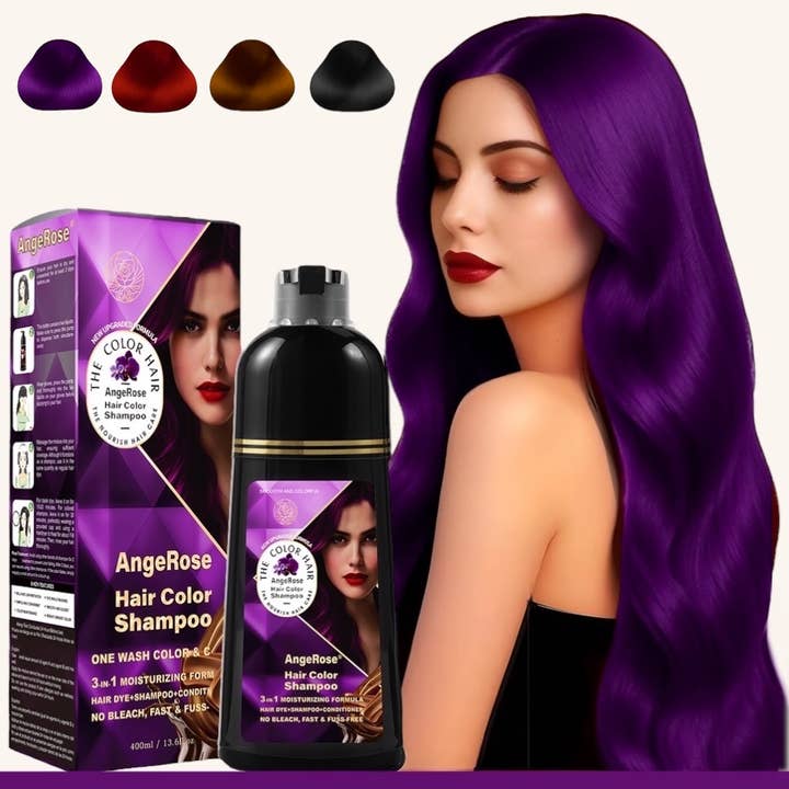 AngeRose - Wholesale Hair Dye - AngeRose Hair Color Shampoo, Hair Retouch Instant Grey Cover3