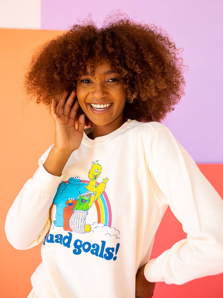 Squad Goals Sesame Sweatshirt for wholesale by People Of Leisure