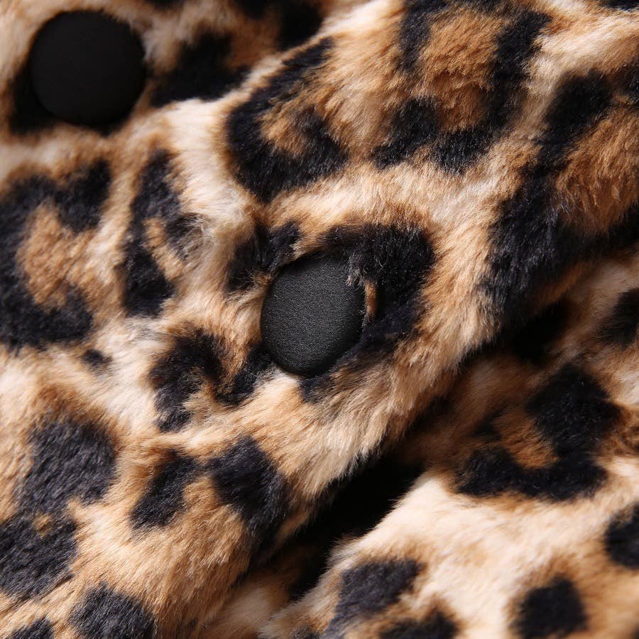 mehrfarbig SY335 Doppelreihiger Plüsch-Langmantel für den Winter mit Leopardenmuster für den Großhandel auf Faire6