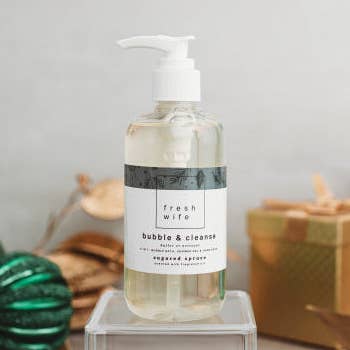 Sugared Spruce Bubble & Cleanse for wholesale by The Fresh Wife Soap Company