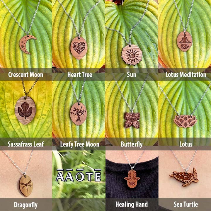 AAOTE - Wholesale Aromatherapy necklace - Wood Essential Oil Diffuser Minimalistic Necklace