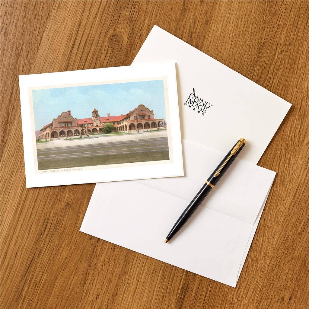 Found Image Press – wholesale Stationery/notecard set – Greeting Card NM-154 Hotel Castaneda, Las Vegas, New Mexico1