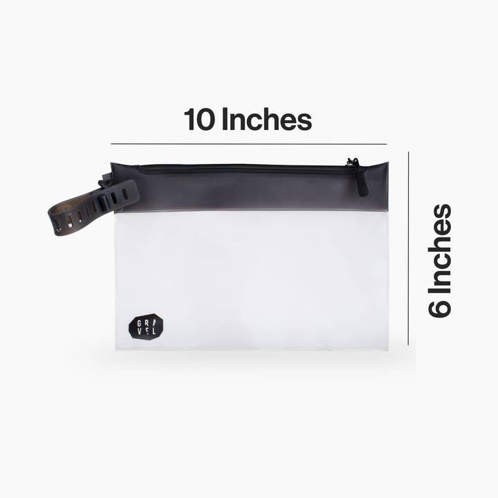 Gravel - Wholesale Toiletry Bag - Unisex - The Pouch | 3-1-1 TSA Compliant Shower Bag6