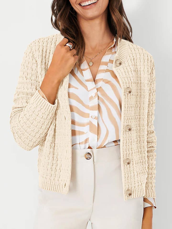 Lovesoft - Venta al por mayor Cárdigan - Mujer - Cárdigan de punto con botones para uso casual en la oficina24