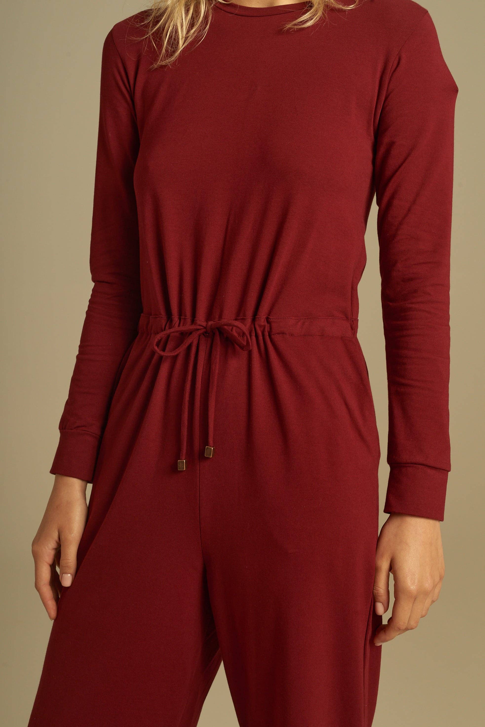 Manifiesto - Venta al por mayor Peto - Mujer - Mono rojo de manga larga Polux1