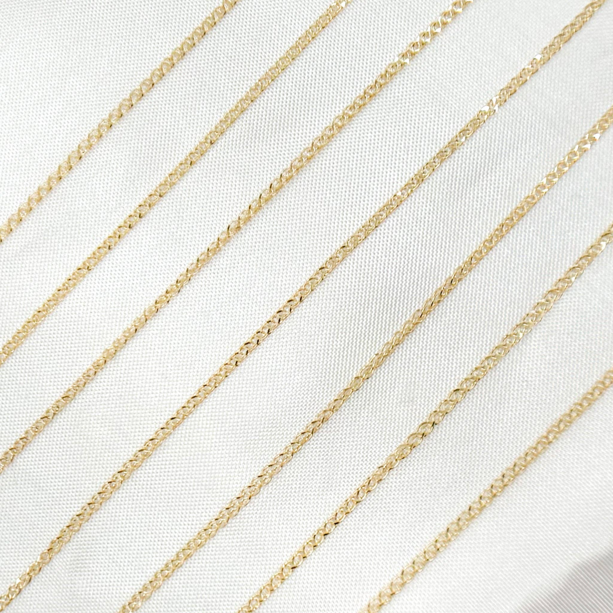 Jewels & Chains – wholesale Link & chain necklace – 020SPLT4ByFt. 14K Solid Gold Wheat Chain Necklace4