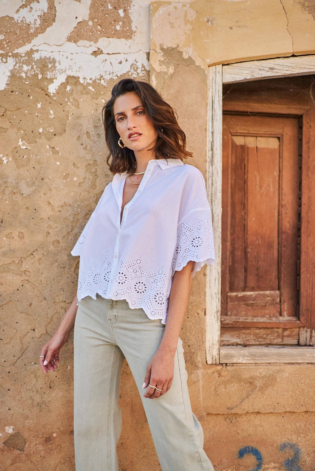 Oraije Paris - Vendita all'ingrosso Jeans - Donna - Jeans Barbara a gamba larga40