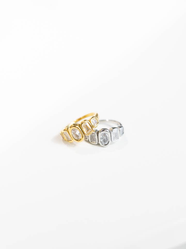 Rowan Bezel Crystal Ring for wholesale by BELJOY