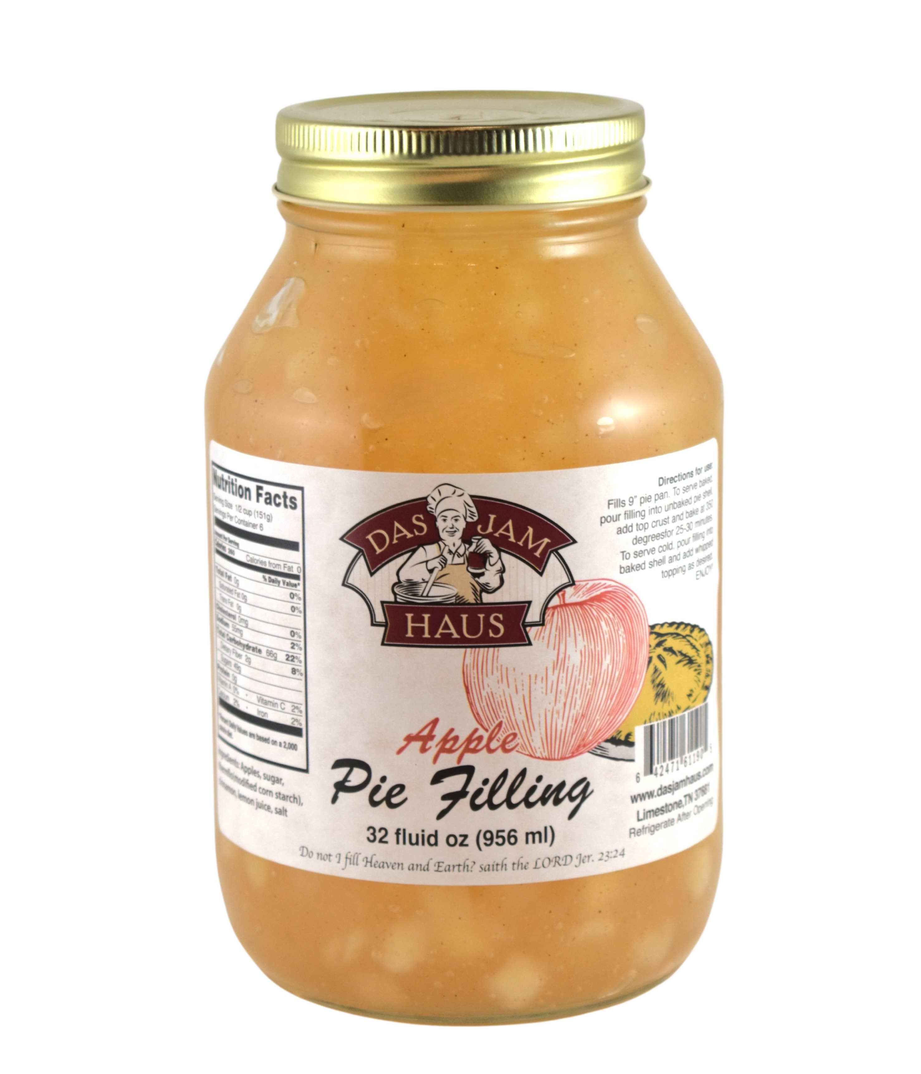 Das Jam Haus - Wholesale Jam/Jelly - Apple Pie Filling