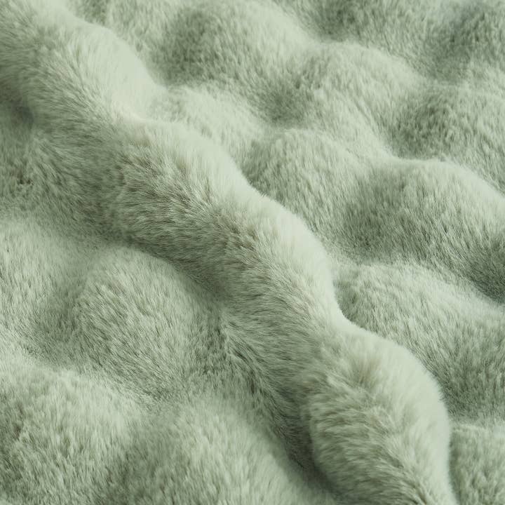 DreamValley - Wholesale Throw Blanket - CB Faux Fur Bubble Throw Blankets, Solid Color14