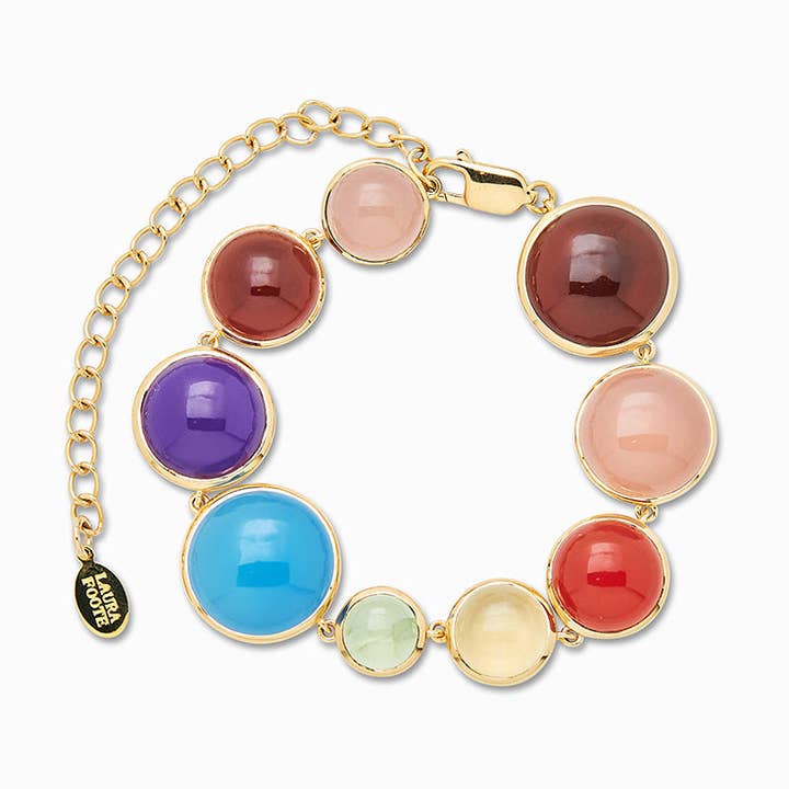 Dropping Circle Armband i ROY G. BIV för wholesale av Laura Foote Designs