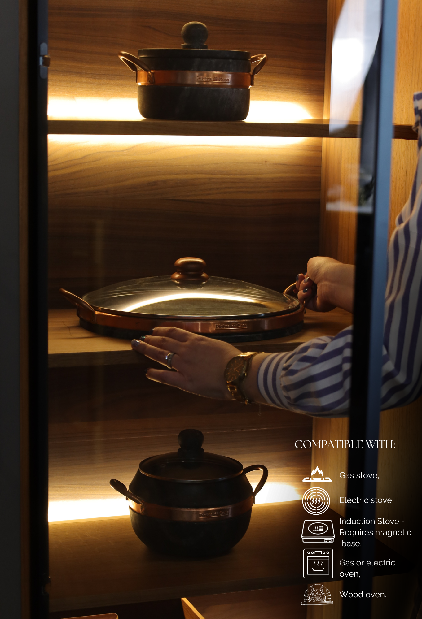 PIETRA DI CASA – Großhandel Grillpfanne/Grillplatte – Runder Fleischtgrill aus Speckstein3