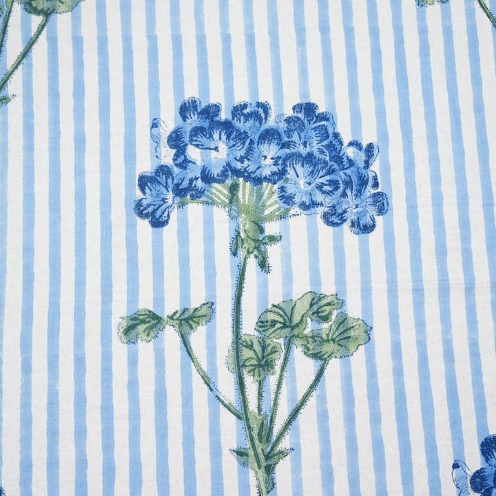 Inner Child - Venta al por mayor Manteles - Mantel azul con estampado de bloques de hortensias4