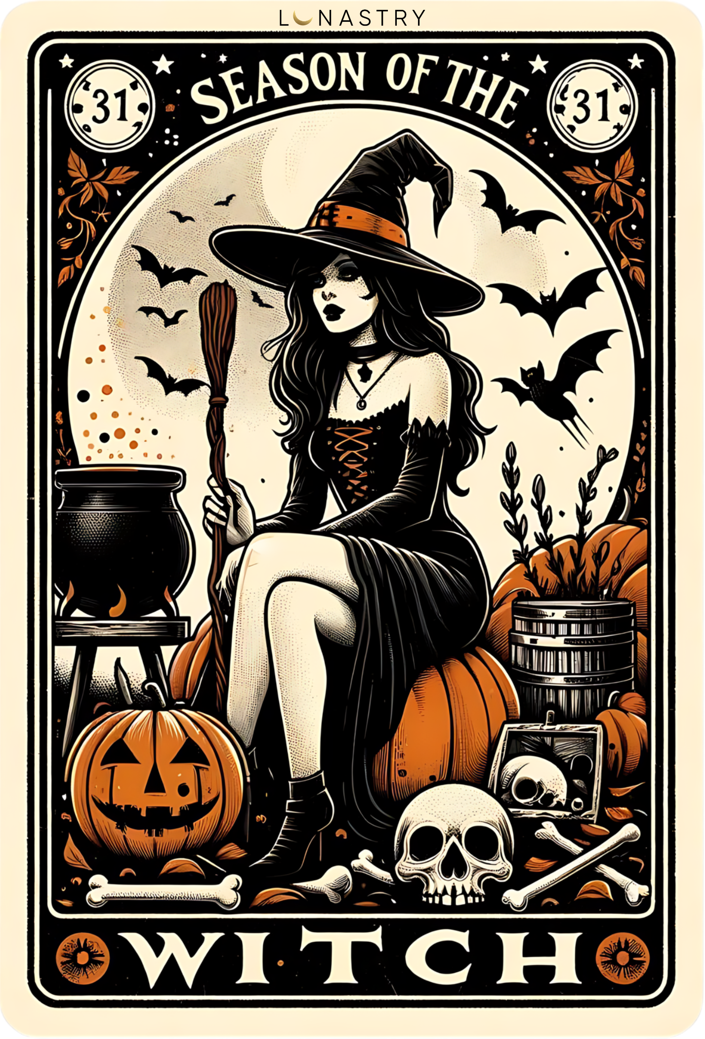 Lunastry – wholesale Tunic – Women’s – Season of the Witch Apparel T-shirt4