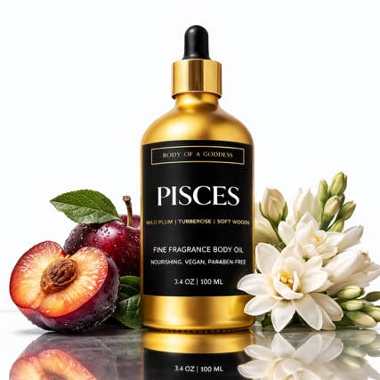 HUILE CORPORELLE PISCES pour la vente par Body of a Goddess