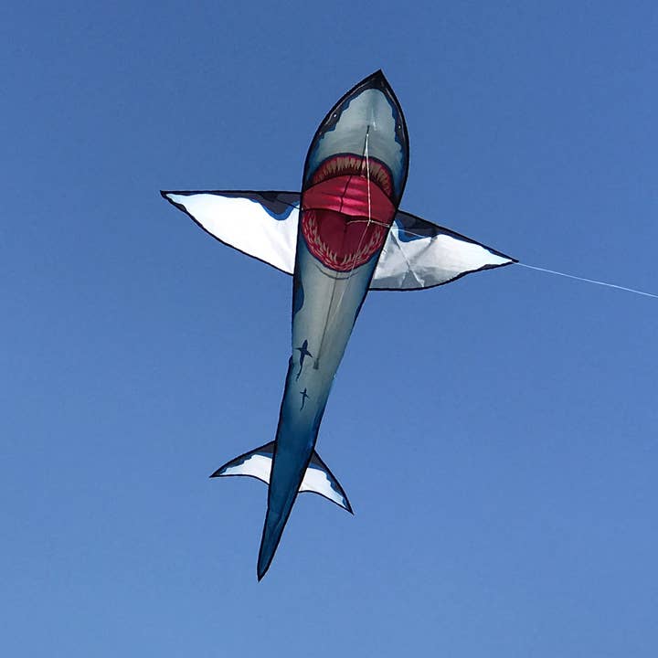 In the Breeze, LLC. - Wholesale Kite - 7.5' Great White 3D Shark Kite