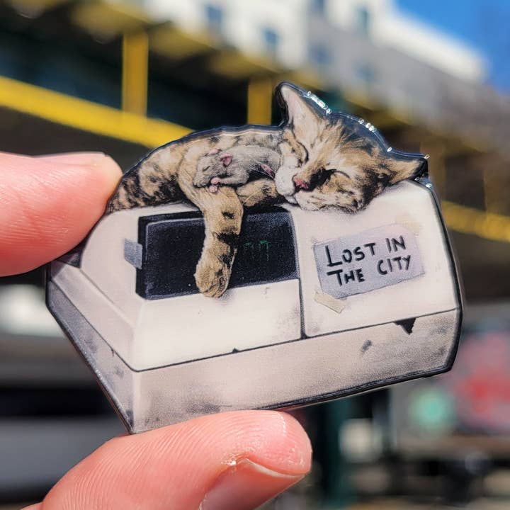 Pin Metálico Gato e Rato da Bodega por atacado de Santi of all Trades