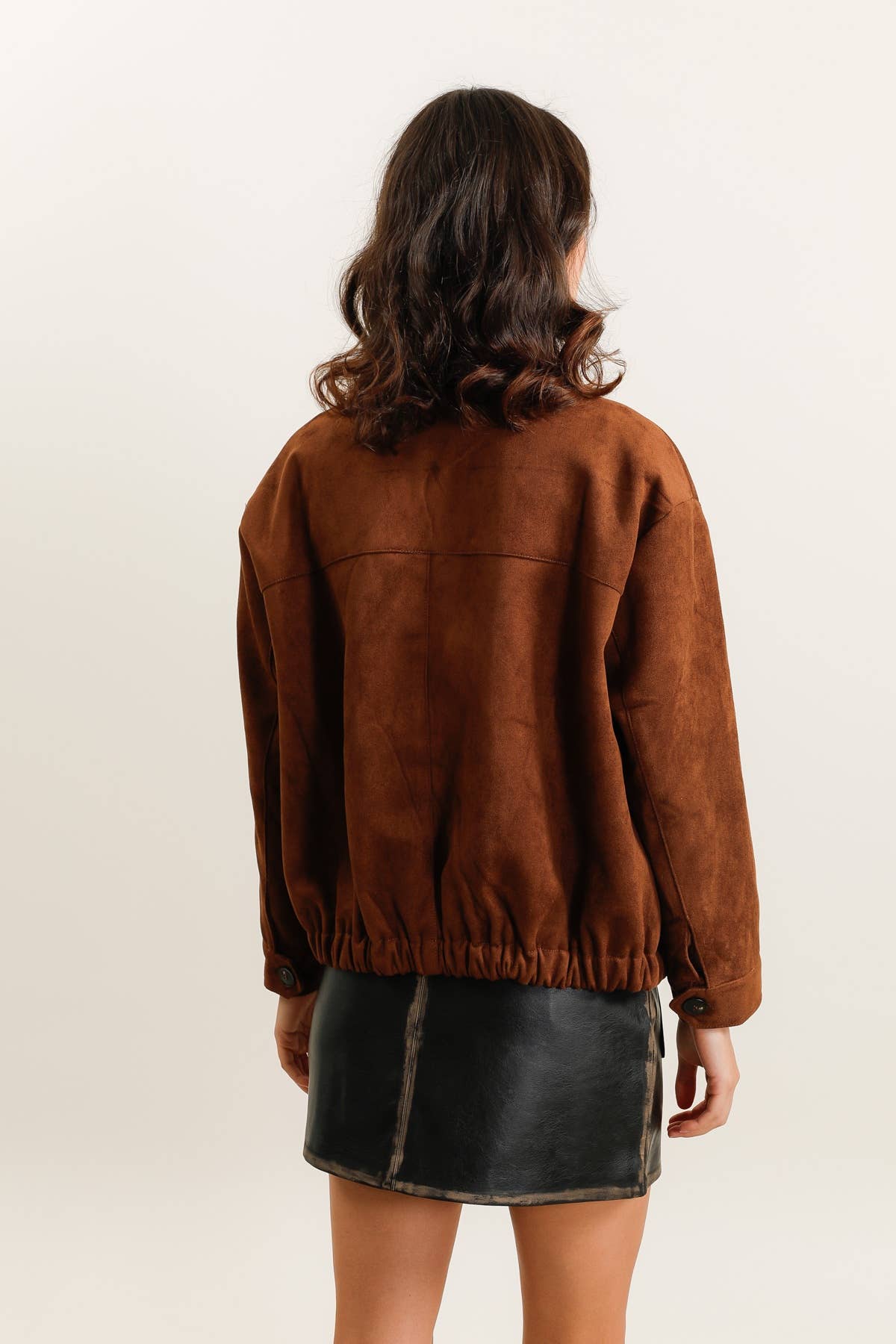 Brown 5957 SUEDE JACKET for wholesale on Faire3