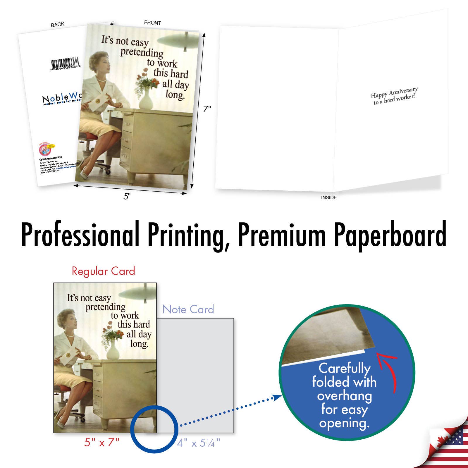 NobleWorks - Vendita all'ingrosso Biglietti di auguri per anniversario - Biglietto di anniversario - Segretario della vecchia scuola3